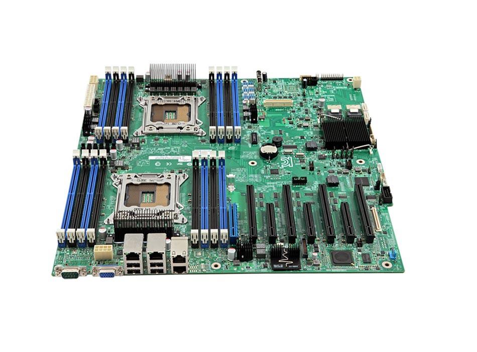 S2600IP4BPP2 Intel S2600IP4 Server Motherboard - C600-A Chipset - Socket R LGA-2011 - 2 x Processor Support - 512GB DDR3 SDRAM Maximum RAM - Serial ATA/300, Serial ATA/600, Serial Attached SCSI (SAS) RAID Supported Controller - On-board Video Chipset - 1 x PCIe x16 Slot (Refurbished)