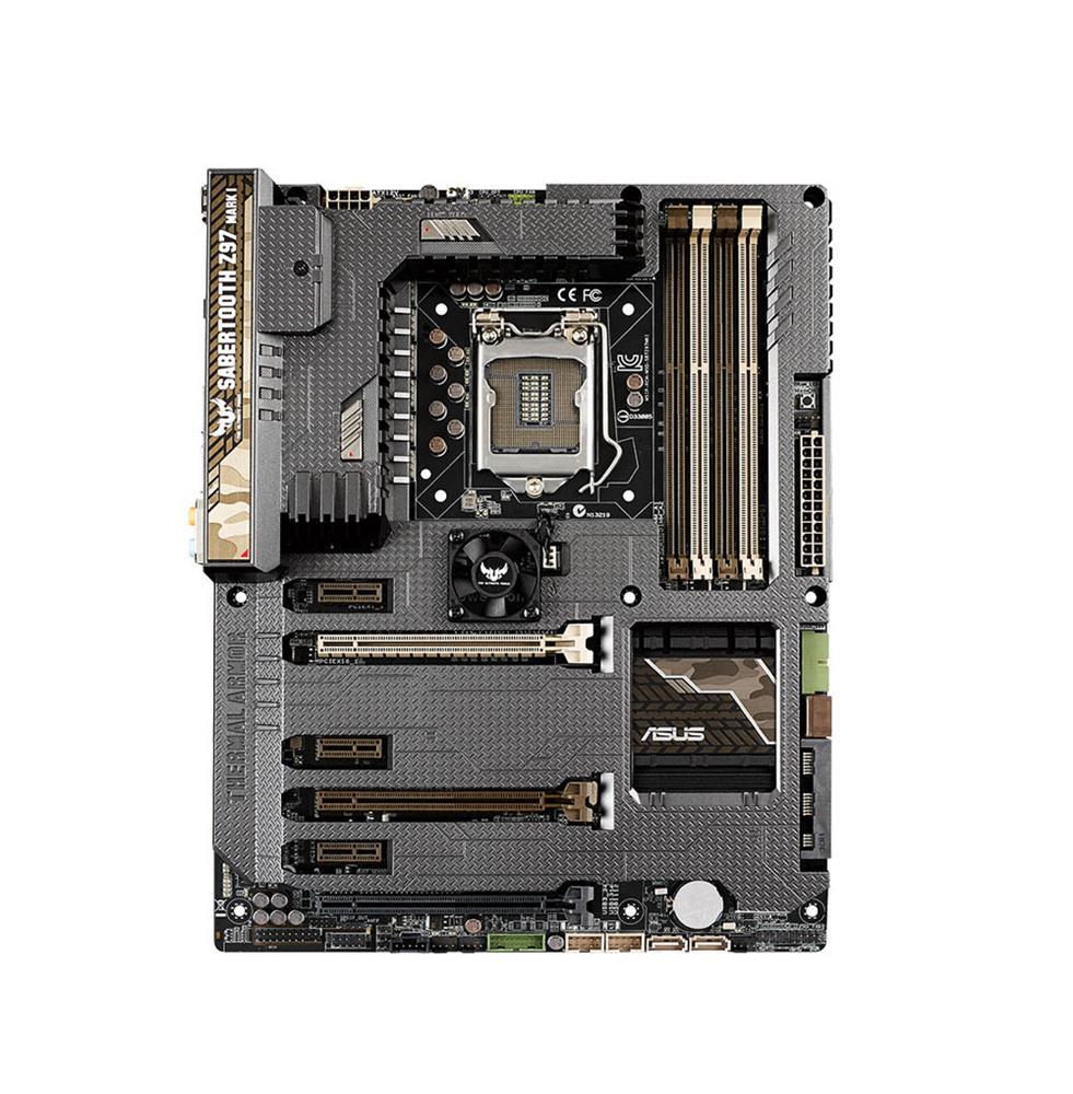 SABERTOOTLZ97M2 ASUS Sabertooth Z97 Mark2 Z97 Chipset Socket LGA1150 2PCI Express 3.0 TUF ATX Motherboard (Refurbished)