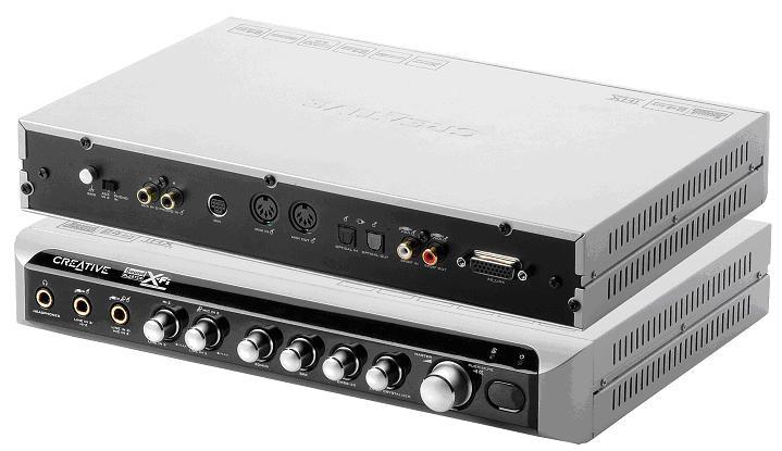 SB0510 Creative Labs X-Fi Sound Blaster I/O Console Front and Rear Panel