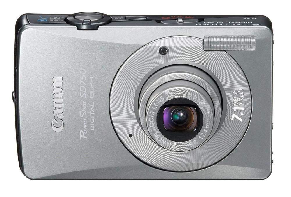 SD750 Canon PowerShot 7.1MP 1/2.5-inch CCD 3x Optical Zoom SD/SDHC/MMC 3-inch LCD Display Digital Camera (Silver) (Refurbished)