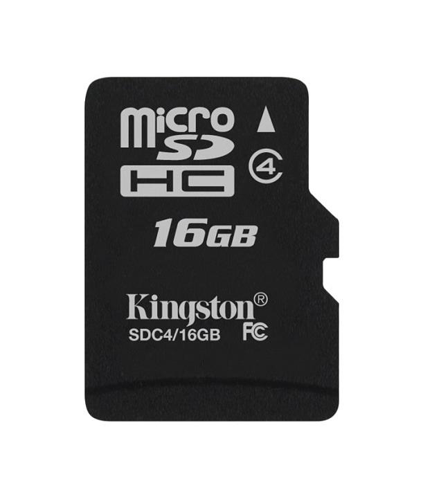 SDC4/16GBCR Kingston 16GB Class 4 microSDHC Flash Memory Card