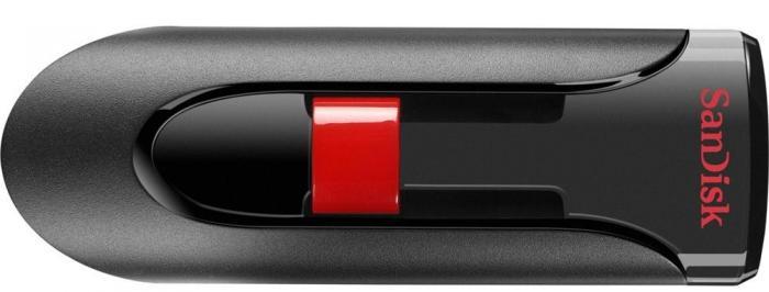 SDCZ60-128G-B35 SanDisk Cruzer Glide 128GB USB 2.0 Flash Drive (Black / Red)