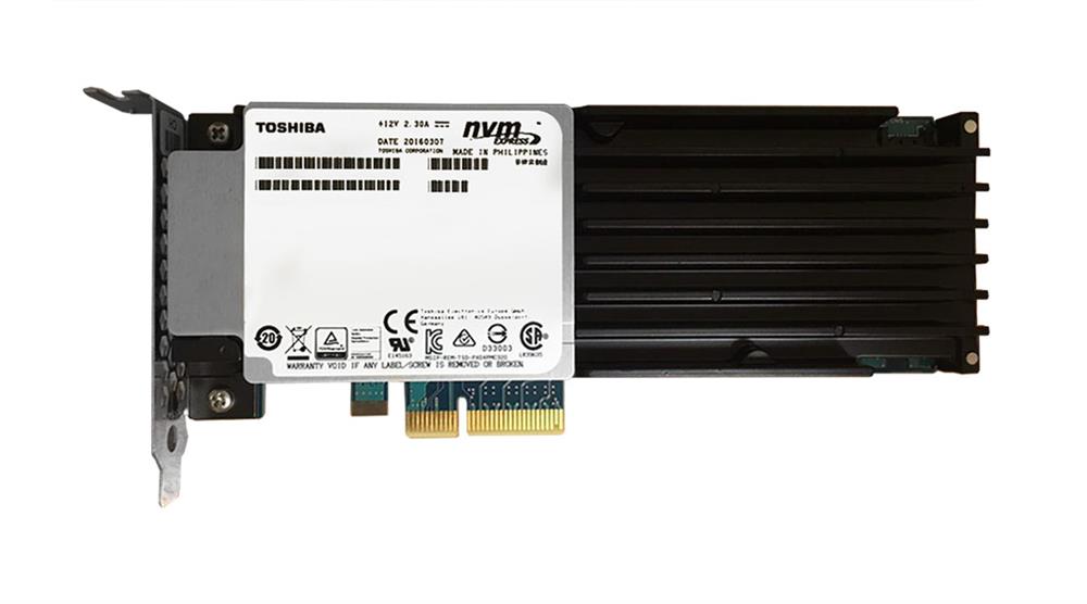 SDFJS22GEA01 Toshiba Enterprise 1TB MLC PCI Express 3.0 x4 NVMe Read Intensive (PLP) HH-HL Add-in Card Solid State Drive (SSD)