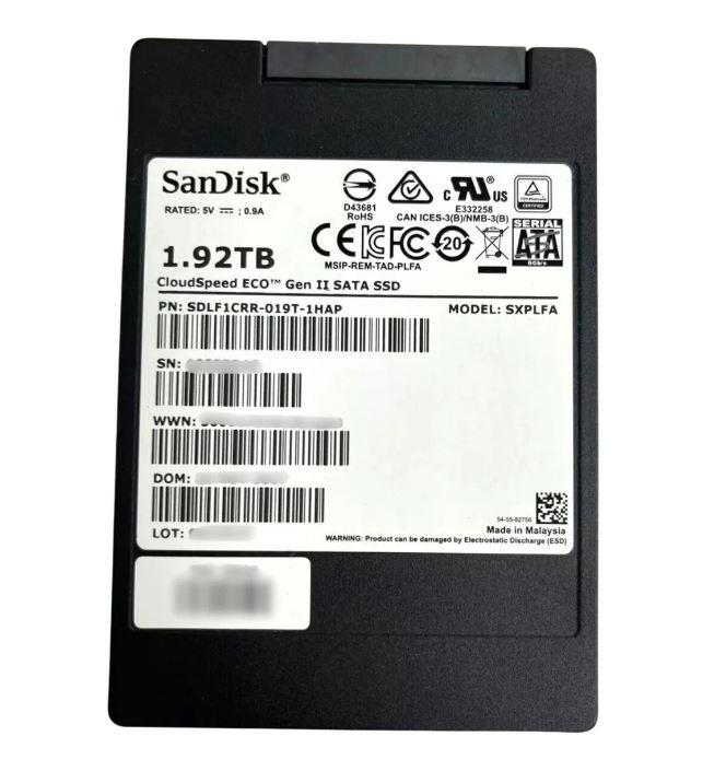 SDLF1CRR-019T-1HAP SanDisk 1.92TB MLC SATA 6Gbps 2.5-inch Internal Solid State Drive (SSD)
