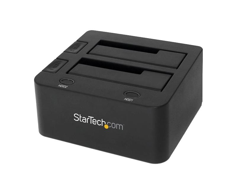 SDOCK2U33 StarTech USB 3.0 Dual Port SATA 2.5-inch and 3.5-inch Hard Drive and Solid State Drive Docking Station with USAP