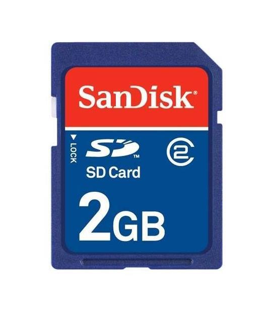 SDSDB-002G-B35S2 SanDisk 2GB Class 2 Secure Digital (SD) Flash Memory Card (2-Pack)