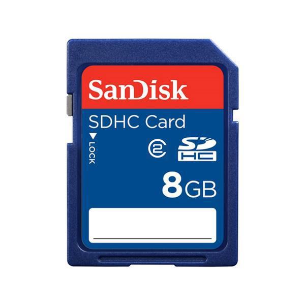 SDSDB-008G-B35 SanDisk 8GB Class 2 Secure Digital High Capacity (SDHC) Flash Memory Card