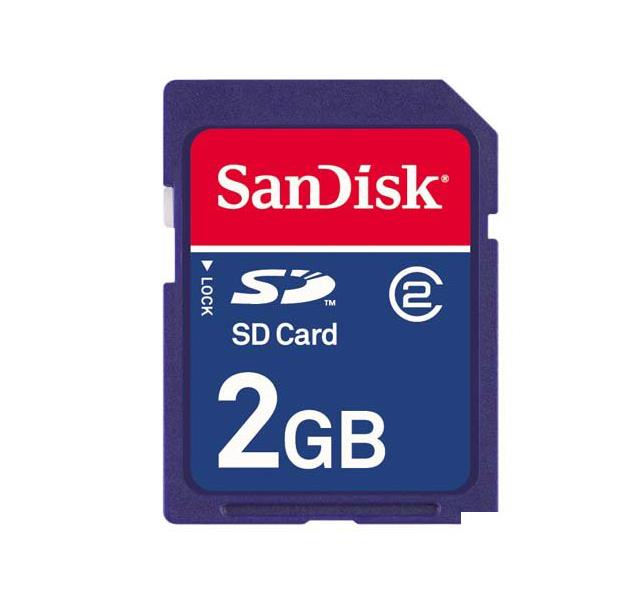 SDSDB-2048-A11-BN1 SanDisk 2GB Class 2 Secure Digital (SD) Flash Memory Card