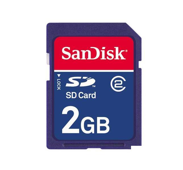 SDSDB-2048-P60 Sandisk 2GB Class 2 Secure Digital (SD) Flash Memory Card
