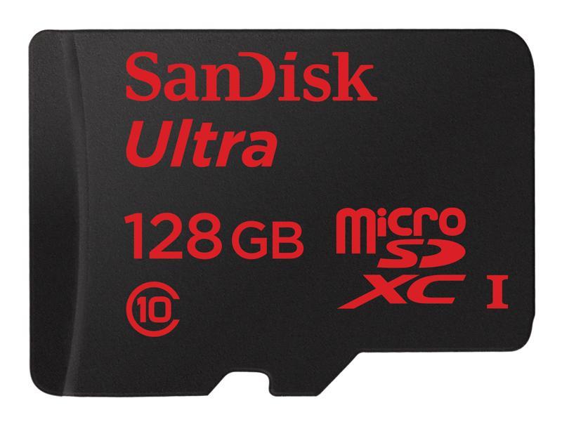 SDSDQUA-128G-A46A SanDisk Ultra 128GB Class 10 microSDXC UHS-I Flash Memory Card
