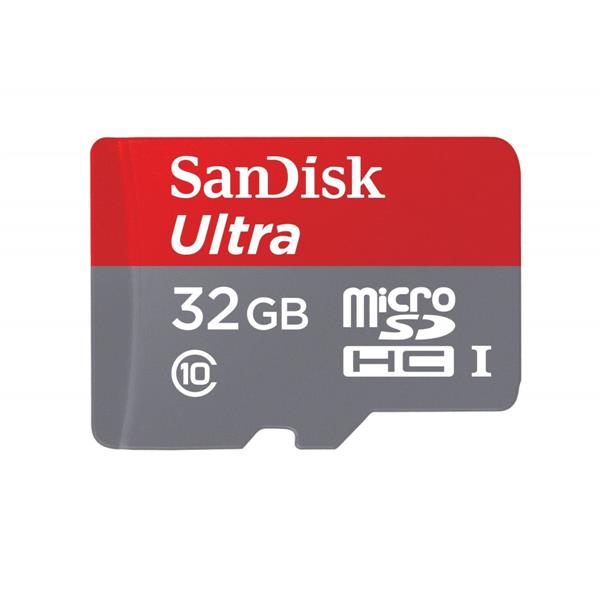SDSDQUI032GA46 SanDisk Ultra 32GB microSDHC UHS-I Flash Memory Card