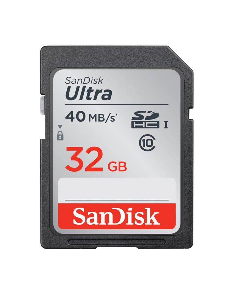 SDSDUN-032G-G46 SanDisk Ultra 32GB Class 10 SDHC UHS-I Flash Memory Card