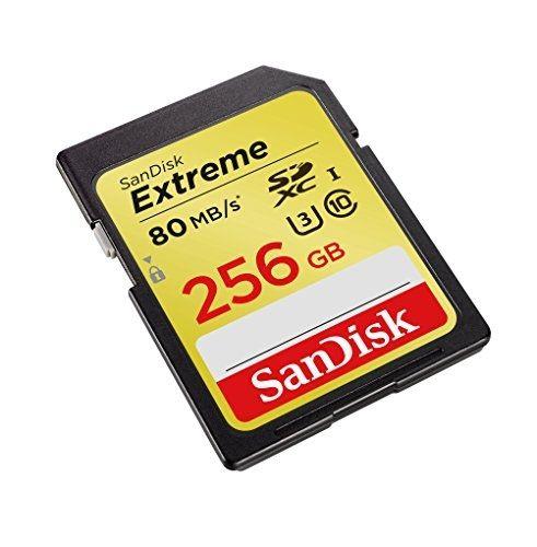 SDSDXN-256G-G46 SanDisk Extreme 256GB U3/UHS-I SDXC with 4K Ultra HD, Up to 80MB/s Read;60MB/s Flash Memory Card
