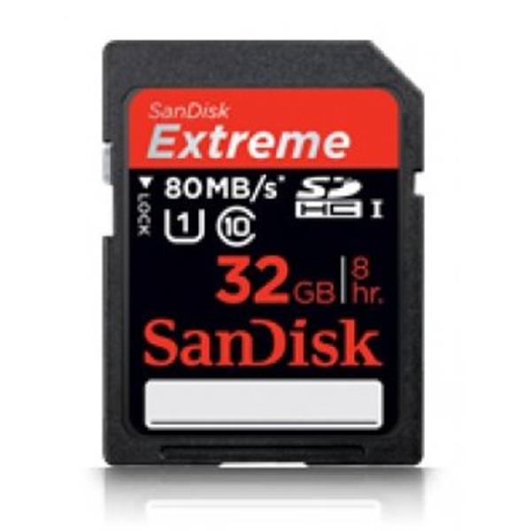 SDSDXS-032G-A46 SanDisk Extreme 32GB Class 10 SDHC UHS-I Flash Memory Card