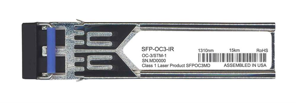 SFP-OC3-IR Juniper 155Mbps 155MBase-IR1 OC-3/STM-1 Single-mode Fiber 15km 1310nm Duplex LC Connector SFP Transceiver Module (Refurbished)