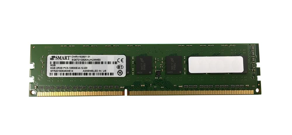 SFR2015062500515 Smart Modular 8GB PC3-10600 DDR3-1333MHz ECC Unbuffered CL9 240-Pin DIMM Dual Rank Memory Module