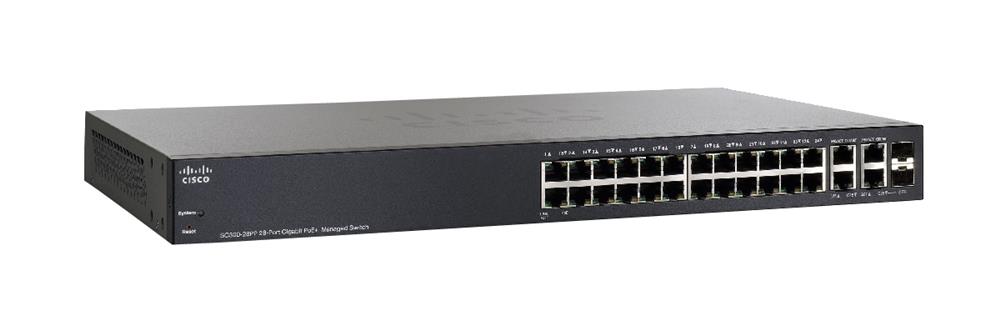 SG300-28PP-K9 Cisco SG300-28PP 24-Ports 10/100 Gigabit PoE Managed Switch (Refurbished)