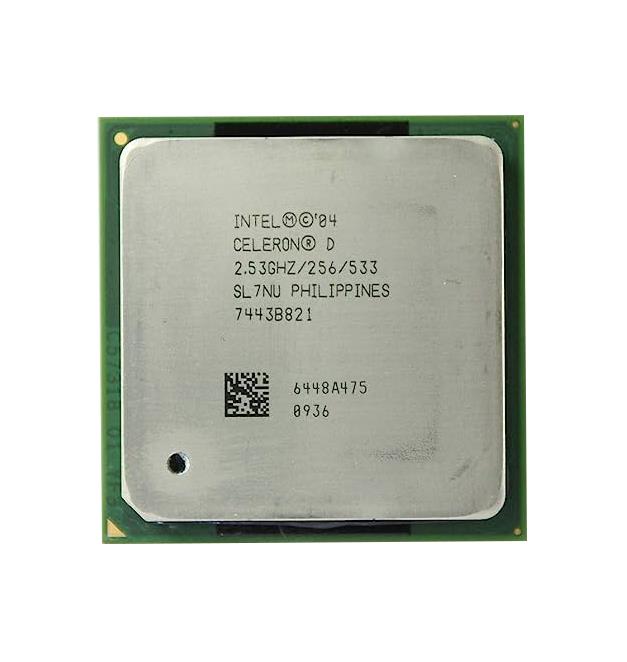 SL7NU Intel Celeron D 325 2.53GHz 533MHz FSB 256KB L2 Cache Socket PPGA478 Desktop Processor