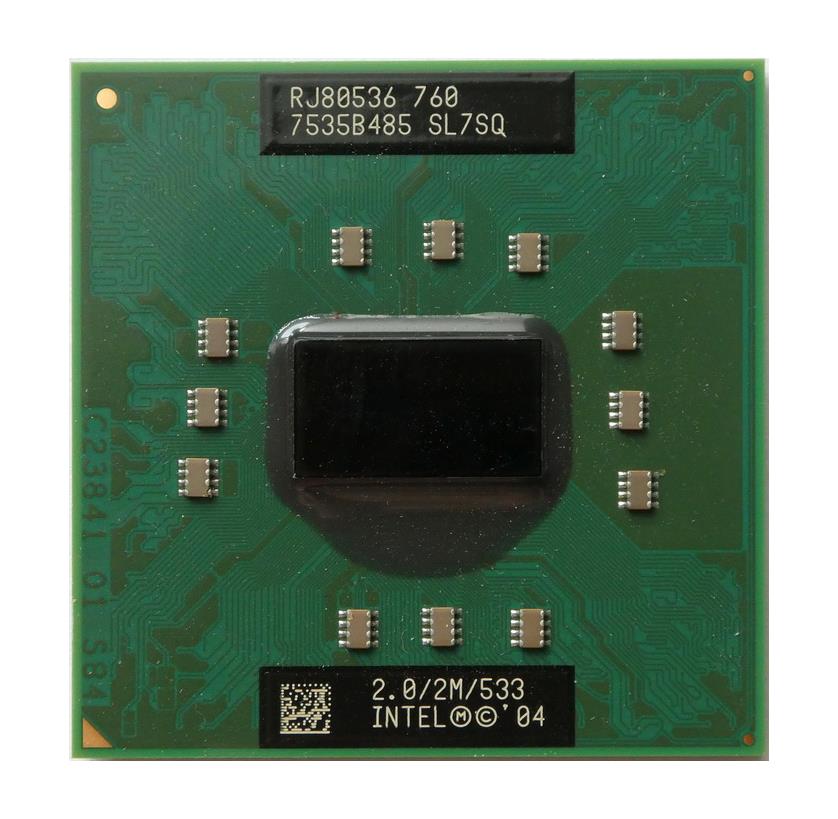 SL7SQ Intel Pentium M 760 2GHz 533MHz FSB 2MB L2 Cache Socket 479 Mobile Processor