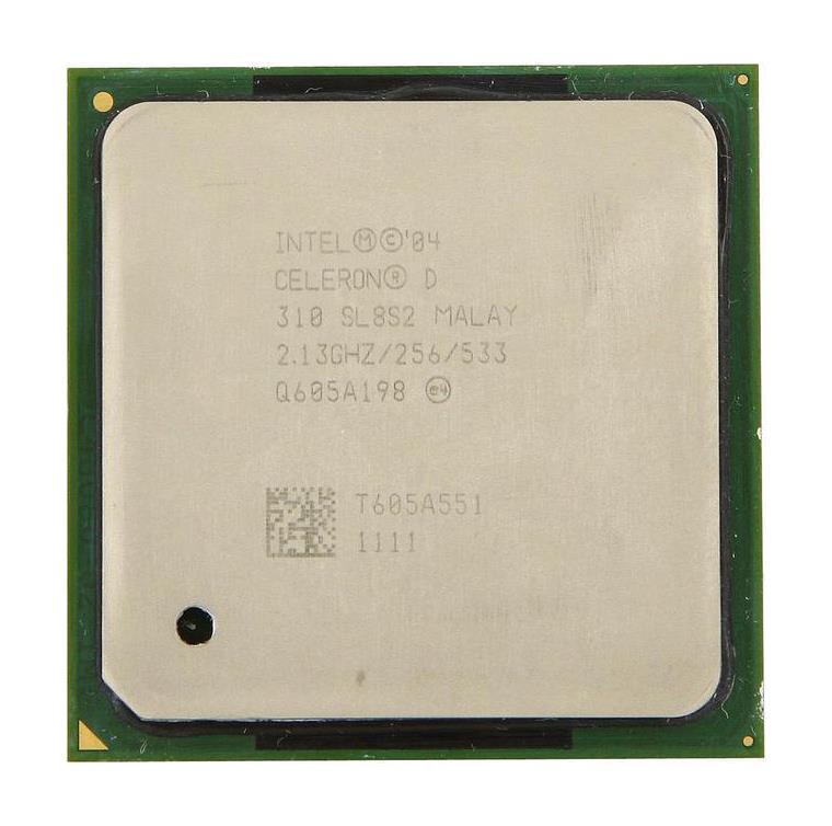 SL8S2 Intel Celeron D 310 2.13GHz 533MHz FSB 256KB L2 Cache Socket PPGA478 Desktop Processor