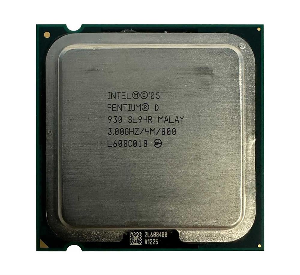 SL94R Intel Pentium D Dual-Core 930 3.00GHz 800MHz FSB 4MB L2 Cache Socket 775 Processor
