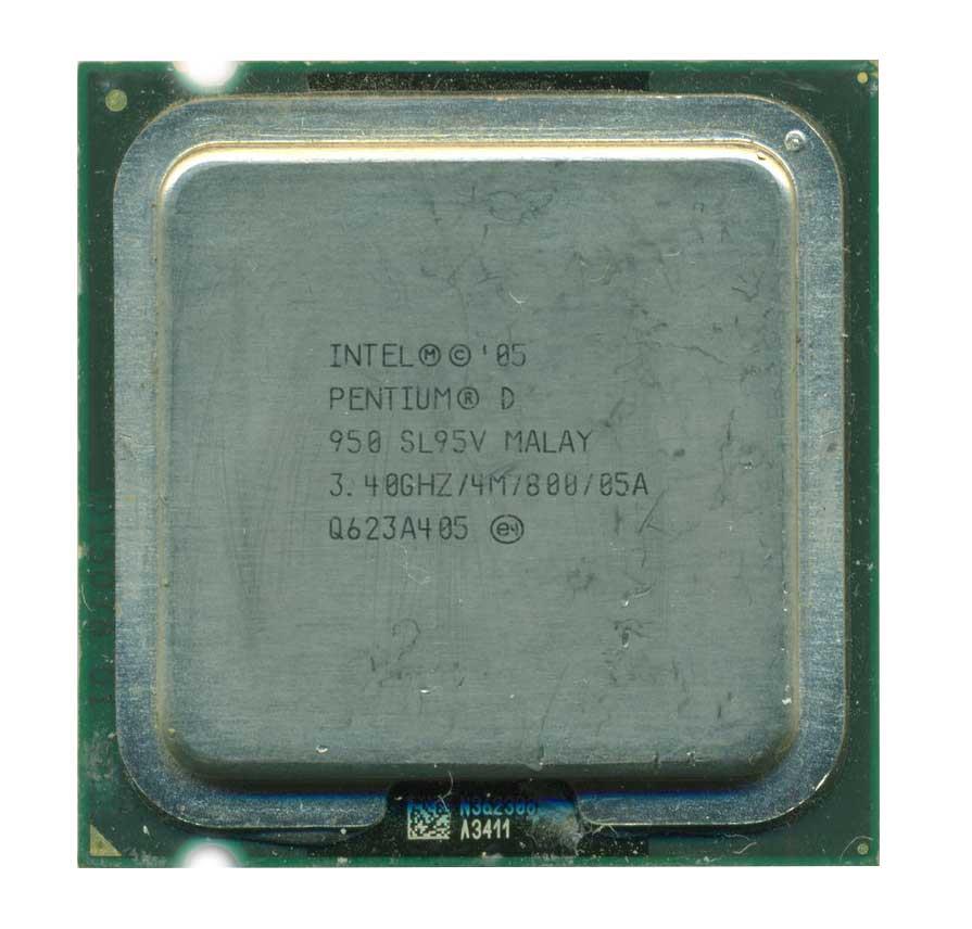 SL95V Intel Pentium D Dual-Core 950 3.40GHz 800MHz FSB 4MB L2 Cache Socket 775 Processor