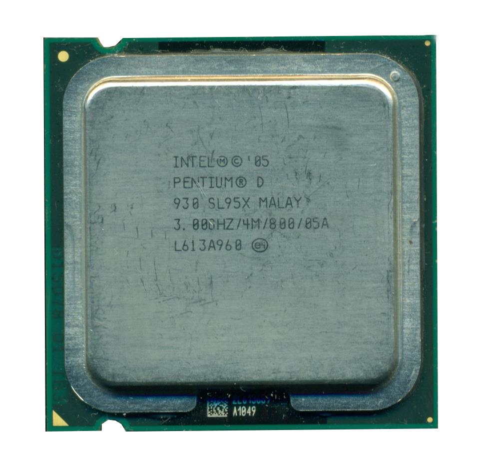 SL95X Intel Pentium D Dual-Core 930 3.00GHz 800MHz FSB 4MB L2 Cache Socket 775 Processor