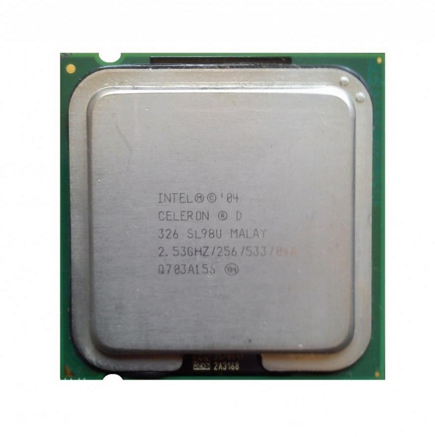 SL98U5 Intel Celeron D 326 2.53GHz 533MHz FSB 256KB L2 Cache Socket LGA775 Desktop Processor
