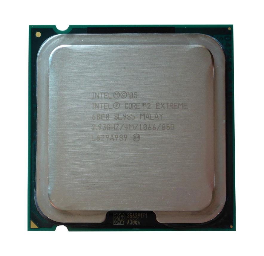 SL9S5 Intel Core 2 Extreme X6800 Dual-Core 2.93GHz 1066MHz FSB 4MB L2 Cache Socket LGA775 Desktop Processor