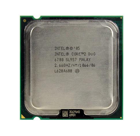 SL9S7 Intel Core 2 Duo E6700 2.66GHz 1066MHz FSB 4MB L2 Cache Socket LGA775 Desktop Processor