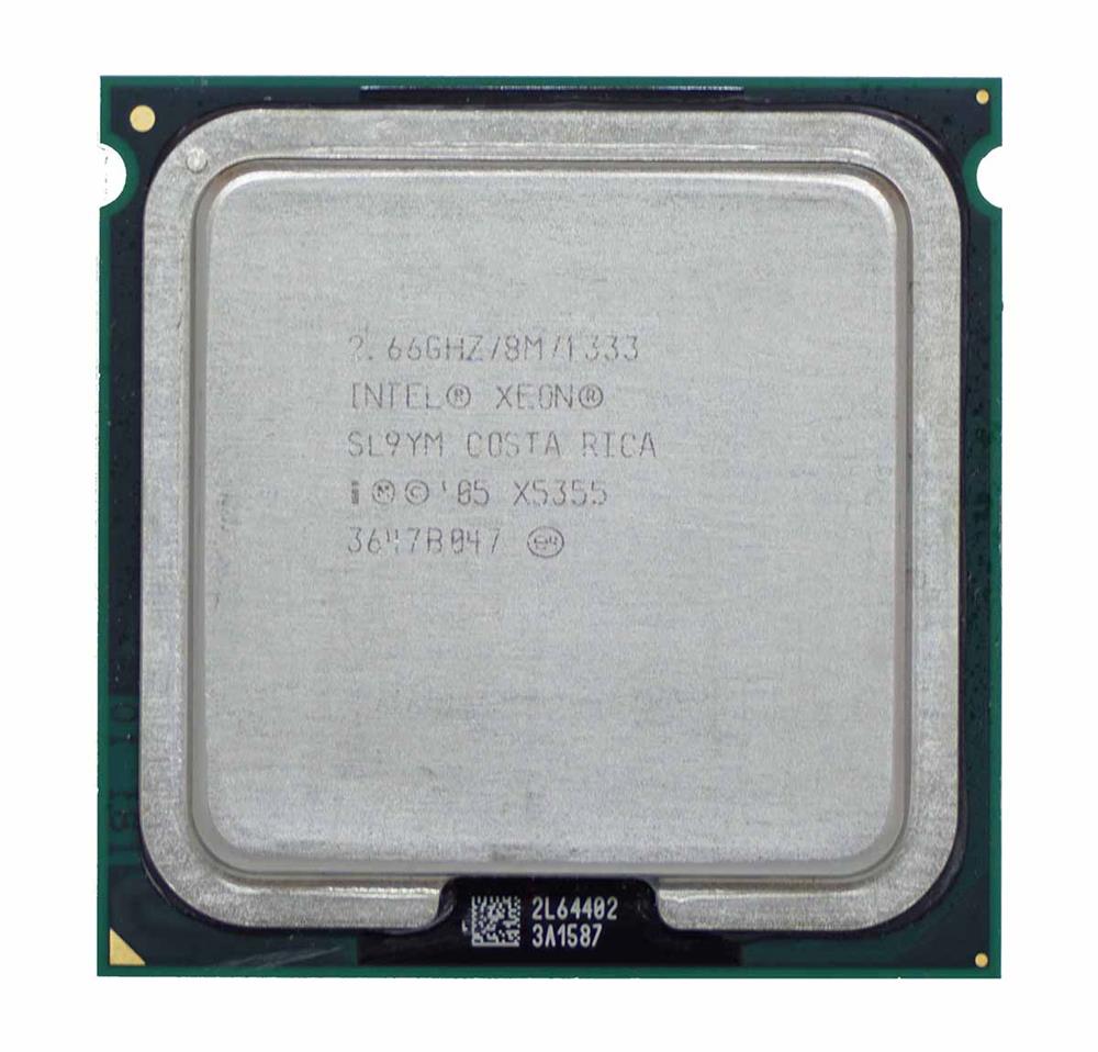 SL9YM Intel Xeon X5355 Quad-Core 2.66GHz 1333MHz FSB 8MB L2 Cache Socket LGA771 Processor