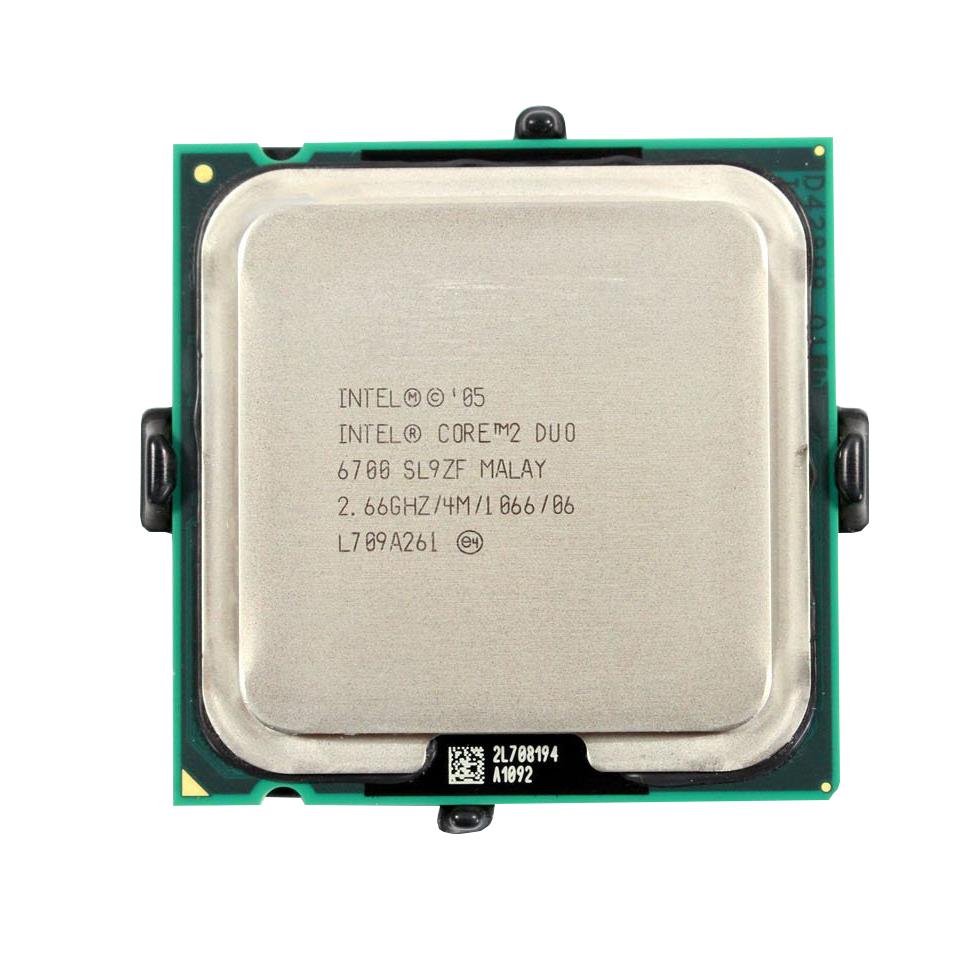 SL9ZF Intel Core 2 Duo E6700 2.66GHz 1066MHz FSB 4MB L2 Cache Socket LGA775 Desktop Processor