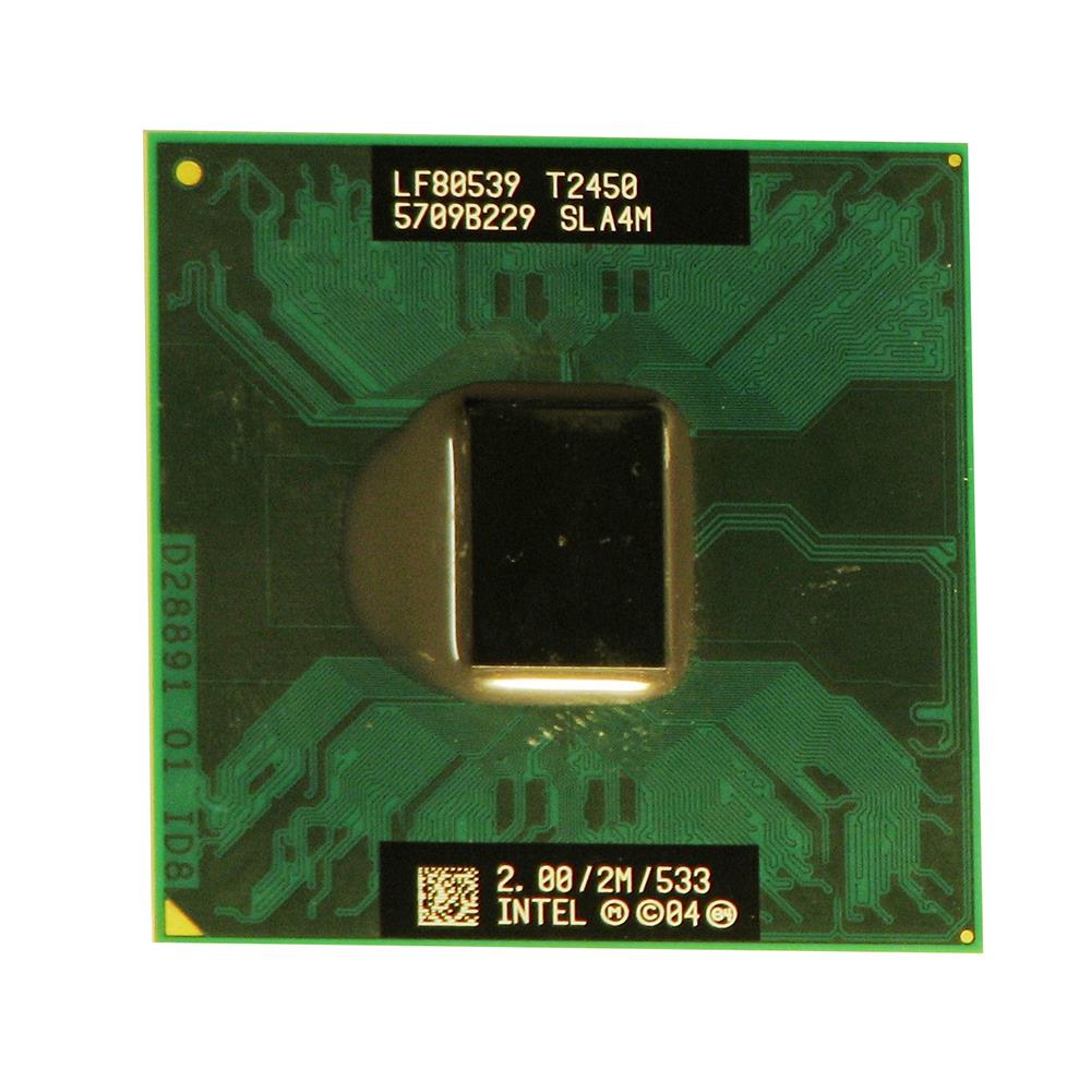 SLA4M Intel Core Duo T2450 Dual-Core 2.00GHz 533MHz FSB 2MB L2 Cache Socket PGA478 Mobile Processor