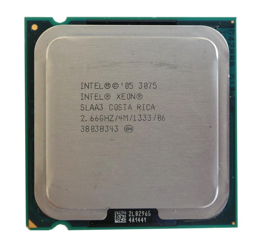 SLAA3 Intel Xeon 3075 Dual-Core 2.66GHz 1333MHz FSB 4MB L2 Cache Socket LGA775 Processor