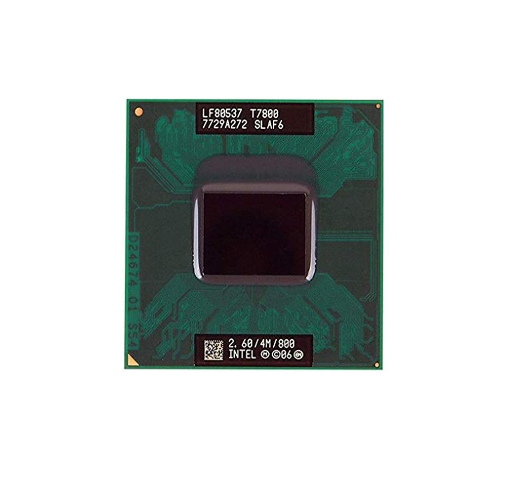 SLAF6 Intel Core 2 Duo T7800 2.60GHz 800MHz FSB 4MB L2 Cache Socket PGA478 Mobile Processor