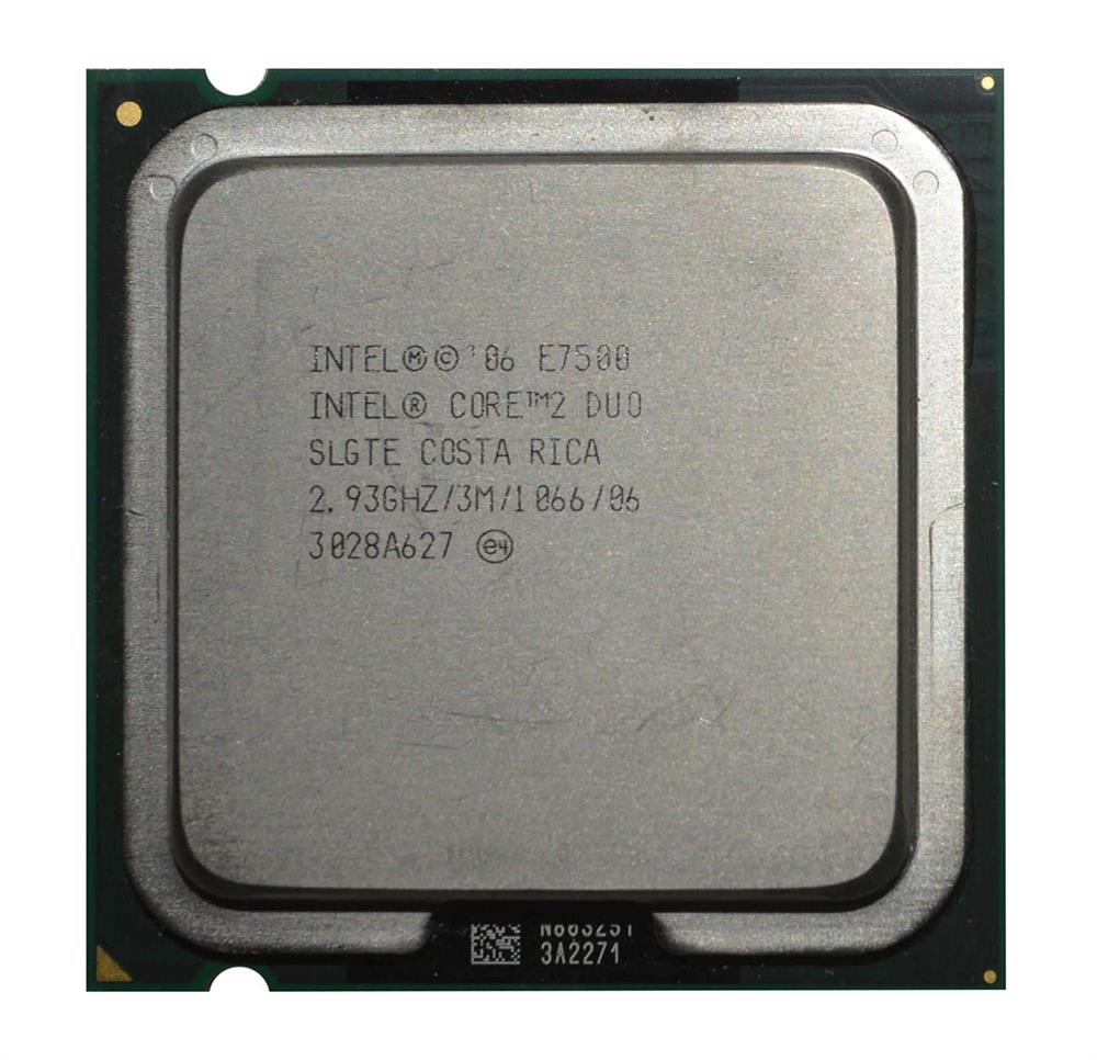 SLB9Z Intel Core 2 Duo E7500 2.93GHz 1066MHz FSB 3MB L2 Cache Socket LGA775 Desktop Processor