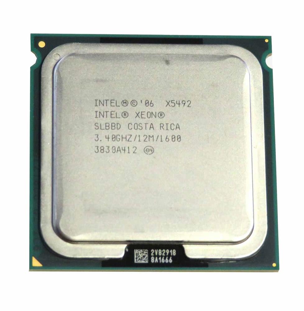 SLBBD Intel Xeon X5492 Quad-Core 3.40GHz 1600MHz FSB 12MB L2 Cache Socket LGA771 Processor