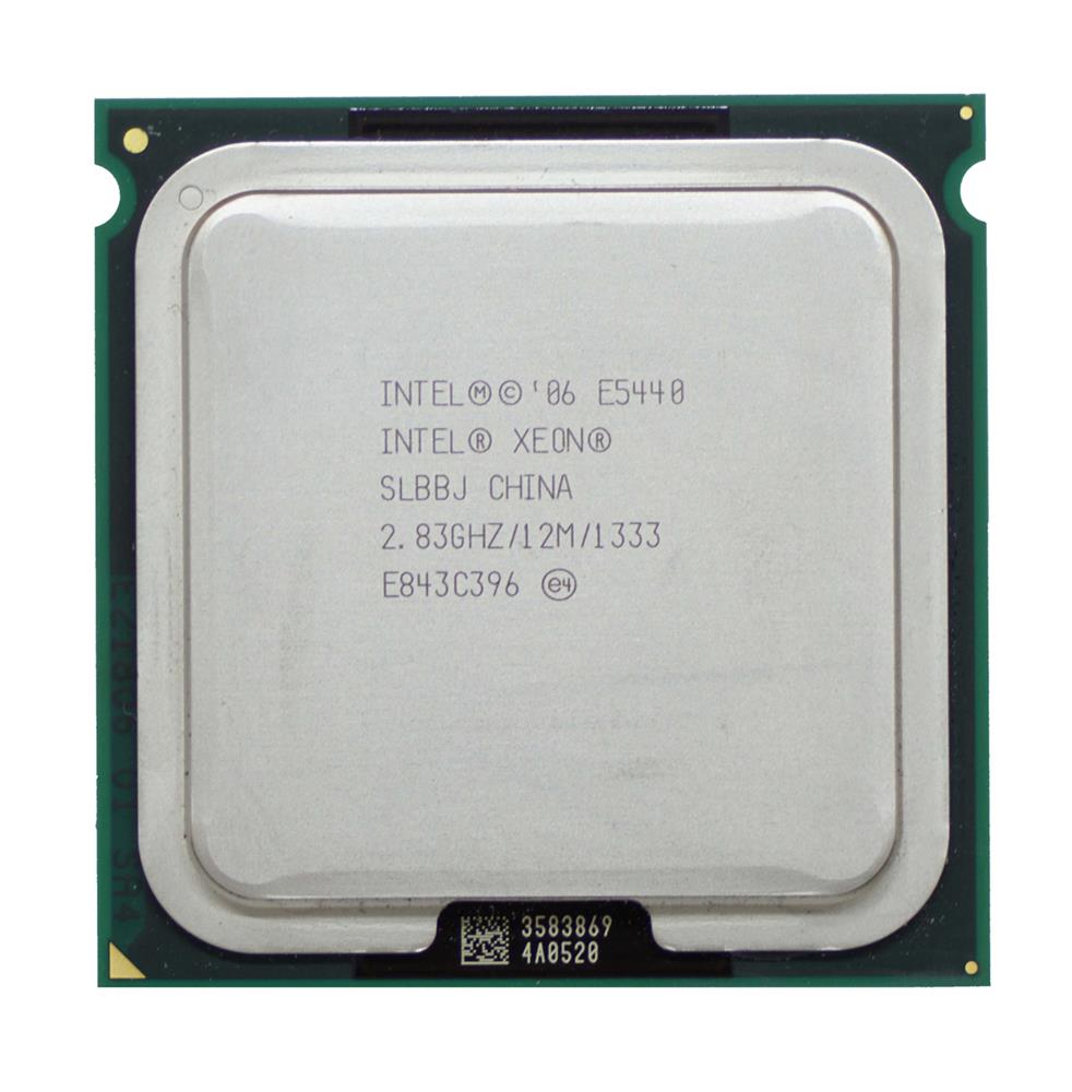 SLBBJ Intel Xeon E5440 Quad-Core 2.83GHz 1333MHz FSB 12MB L2 Cache Socket LGA771 Processor