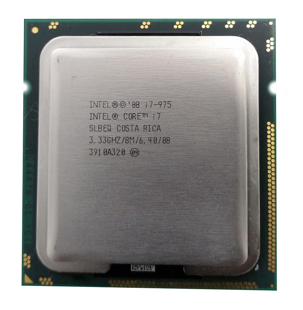 SLBEQ-N Intel Core i7-975 Extreme Edition Quad Core 3.33GHz 6.40GT/s QPI 8MB L3 Cache Socket LGA1366 Desktop Processor