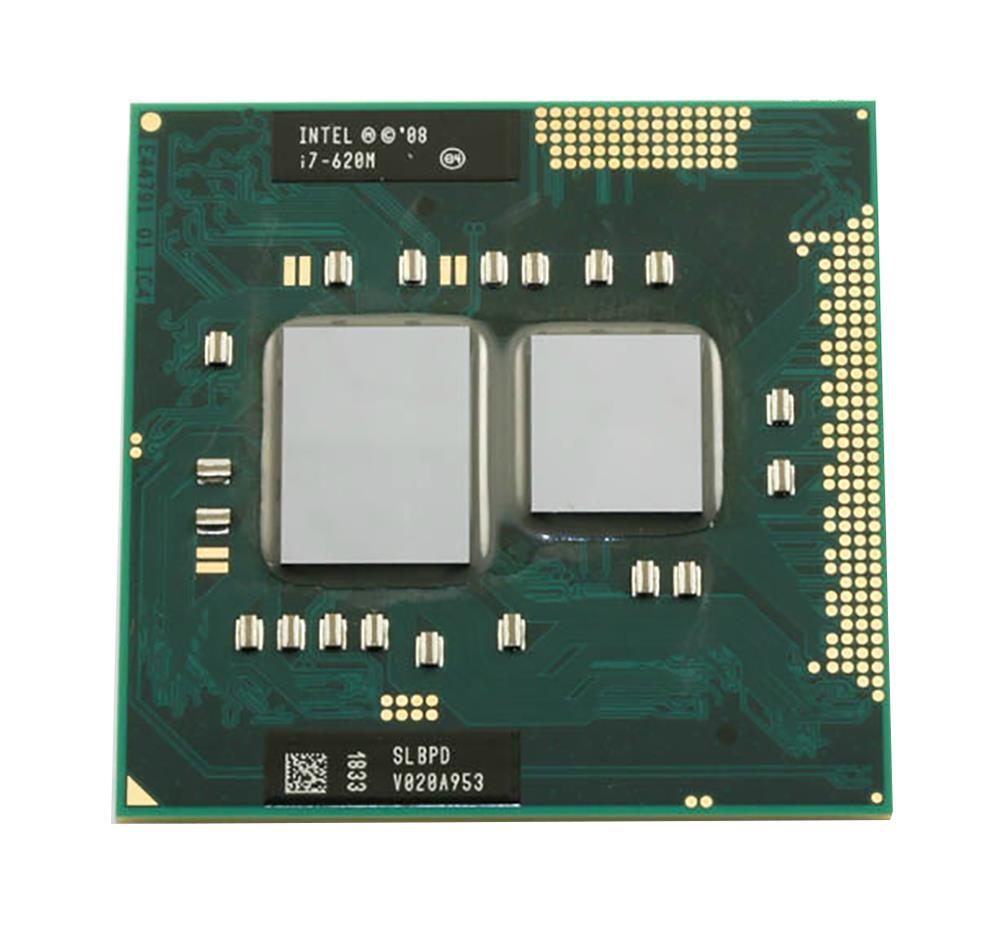 SLBPD Intel Core i7-620M Dual-Core 2.66GHz 2.50GT/s DMI 4MB L3 Cache Socket PGA988 Mobile Processor