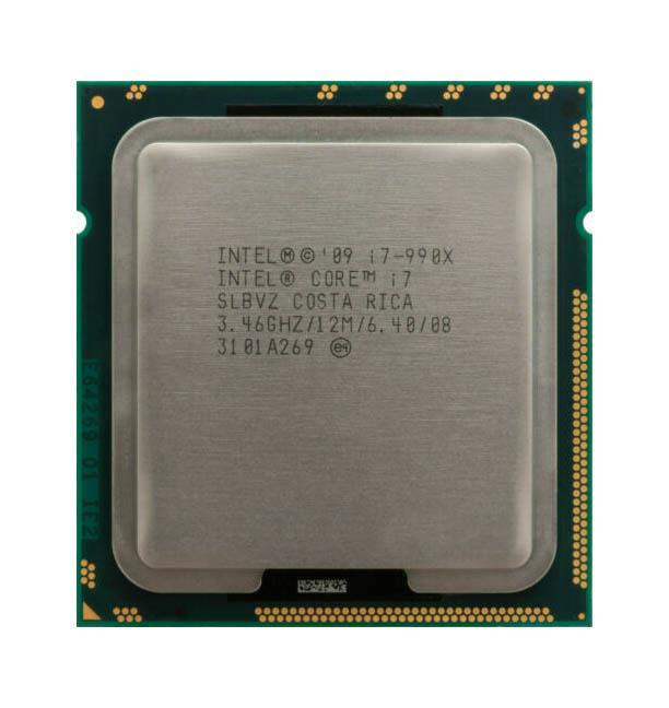 SLBVZ Intel Core i7-990X Extreme Edition 6 Core 3.46GHz 6.40GT/s QPI 12MB L3 Cache Socket LGA1366 Desktop Processor