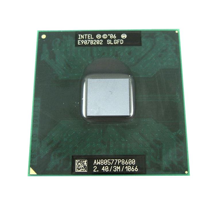 SLGFD Intel Core 2 Duo P8600 Dual-Core 2.40GHz 1066MHz FSB 3MB L2 Cache Socket PGA478 Mobile Processor