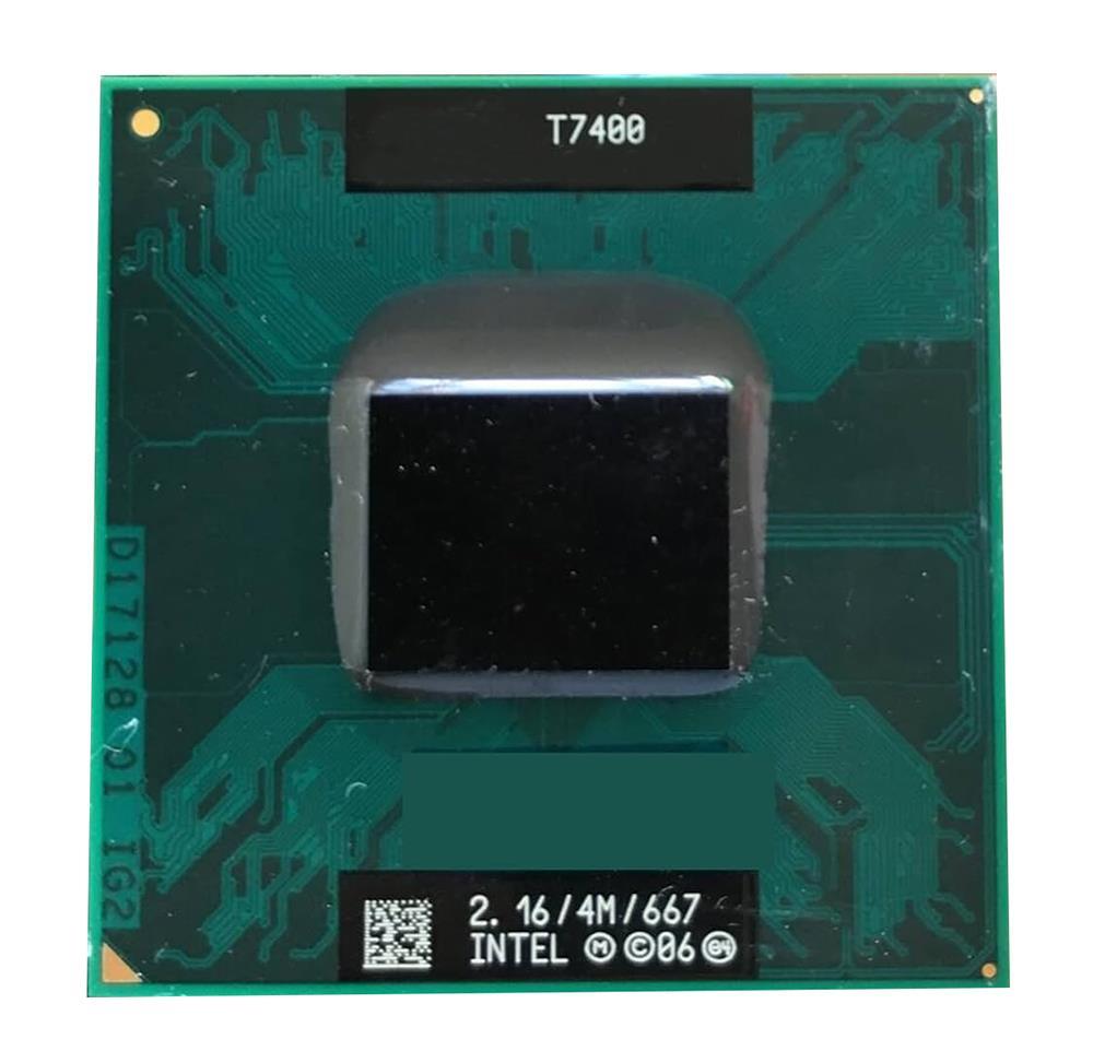 SLGFJ Intel Core 2 Duo T7400 2.16GHz 667MHz FSB 4MB L2 Cache Socket PGA478 Mobile Processor
