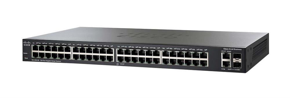 SLM2048T-CN Cisco SG200-50 50-port Gigabit Smart Switch (Refurbished)