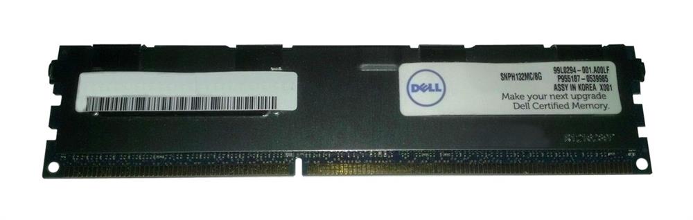 SNPH132MC/8G Dell 8GB PC3-8500 DDR3-1066MHz ECC Registered CL7 240-Pin DIMM Dual Rank Memory Module