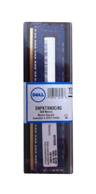 SNPKTXN3C/8G Dell 8GB PC3-10600 DDR3-1333MHz ECC Registered CL9 240-Pin DIMM 1.35V Low Voltage Dual Rank Memory Module