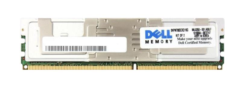 SNPM788DCK2/16GB Dell 16GB Kit (2 X 8GB) PC2-5300 DDR2-667MHz ECC Fully Buffered CL5 240-Pin DIMM Quad Rank Memory