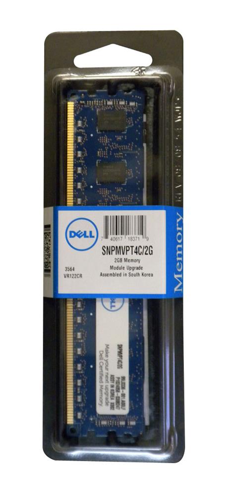 SNPMVPT4C/2G Dell 2GB PC3-10600 DDR3-1333MHz ECC Registered CL9 240-Pin DIMM 1.35V Low Voltage Single Rank Memory Module