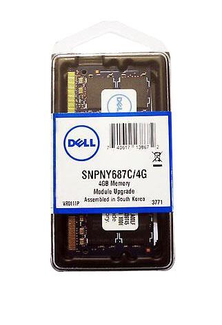 SNPNY687C Dell 4GB PC2-6400 DDR2-800MHz non-ECC Unbuffered CL6 200-Pin SoDimm Dual Rank Memory Module