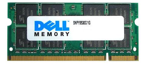 SNPY9530C/1G Dell 1GB PC2-5300 DDR2-667MHz non-ECC Unbuffered CL5 200-Pin SoDimm 1.8V Memory Module